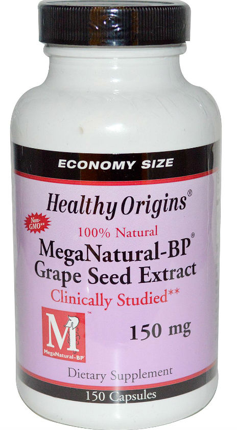 HEALTHY ORIGINS: Mega Natural BP Grape Seed Extract 150mg 150 Capsules