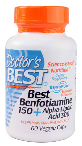 Doctors Best: Best Benfotiamine 150 Plus Alpha-Lipoic Acid 300 60 VEGGIE CAPS