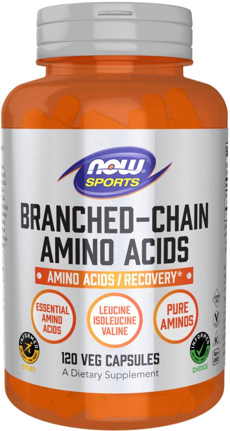 NOW: BRANCH CHAIN AMINO Acids BCAA 120 CAPS