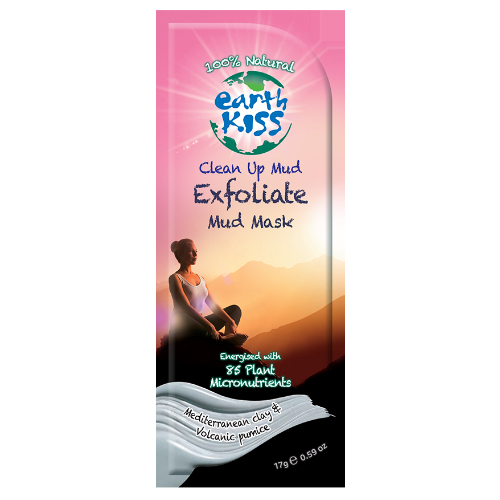 EARTH KISS: Clean Up Mud - Exfoliate Mud Mask 0.59 oz