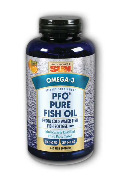Health From the Sun: PFO Pure Fish Oil (Orange) 240 ct