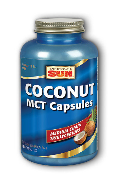 Health From The Sun: Coconut MCT Capsules 1000 mg 180 ct Veg Cap