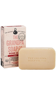 GRANDPA'S: Grandpa's Rose Clay Soap 4.25 oz