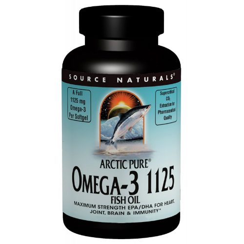 SOURCE NATURALS: ArcticPure® Omega-3 1125 Fish Oil 120 softgel
