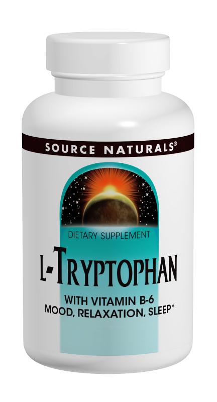 SOURCE NATURALS: L-Tryptophan with Vitamin B-6 1000 mg 30 tablet