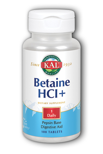 Kal: Betaine HCl 100ct