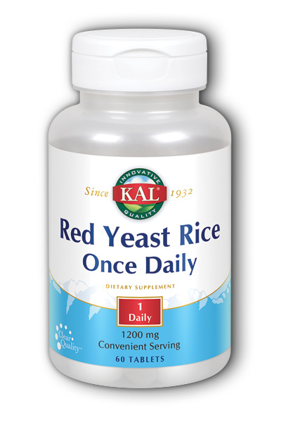 Kal: Once Daily Red Yeast Rice 60 ct