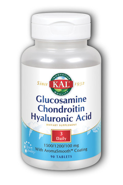 Kal: Glucosamine Chondroitin Hyaluronic Acid 90ct