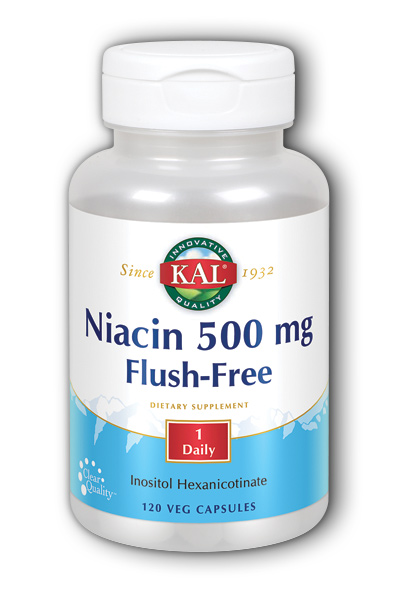 Kal: Flush-Free Niacin-500 120ct 500mg