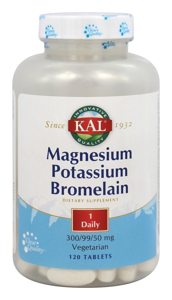 Magnesium Potassium Bromelain 120 Tablets, 10.19ea from Kal!