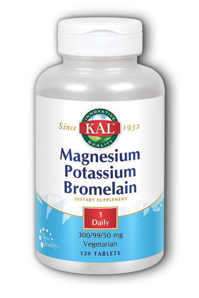 Kal: Magnesium Potassium Bromelain 120 Tablets