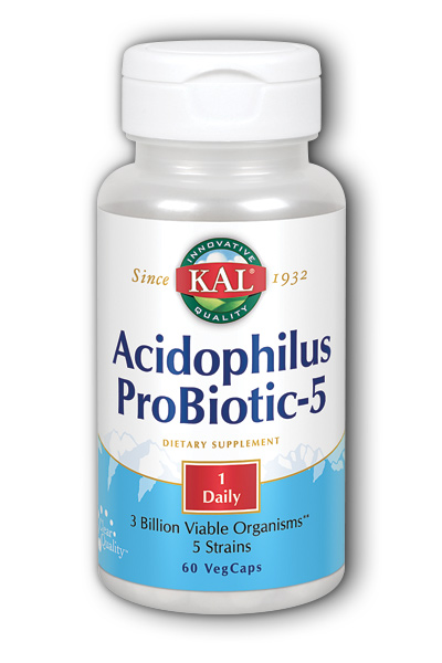 Kal: Acidophilus Probiotic-5 60ct 3bil