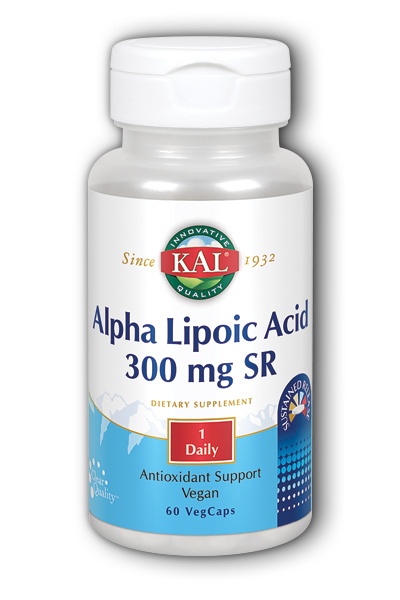 Kal: Alpha Lipoic Acid 300mg Time Released 60 ct