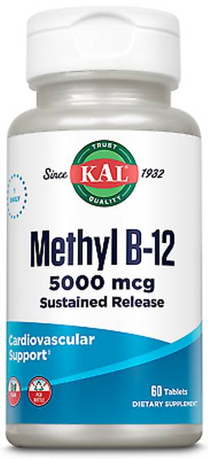 Kal: B-12 5000 Super Strength Sustained Release 60ct 5000mcg