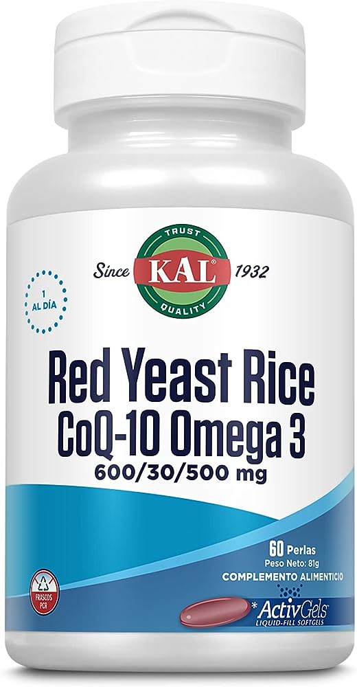 Kal: Red Yeast Rice, CoQ10, Omega-3 60 Sg