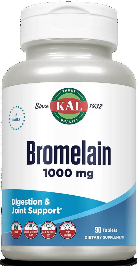 Bromelain 1000 mg 90ct 1000mg, 12.08ea from Kal!