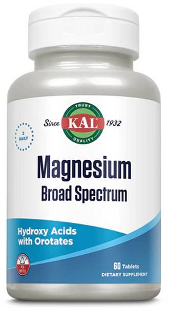 Kal: Magnesium Broad Spectrum 60ct 400mg