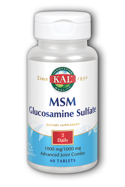 Kal: MSM with Glucosamine Sulfate 60ct