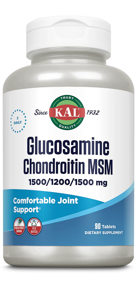 Kal: Glucosamine, Chondroitin and MSM 90ct