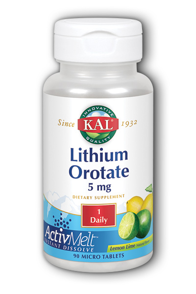 KAL: Lithium Orotate ActivMelt (Lemon Lime) 90 ct Loz