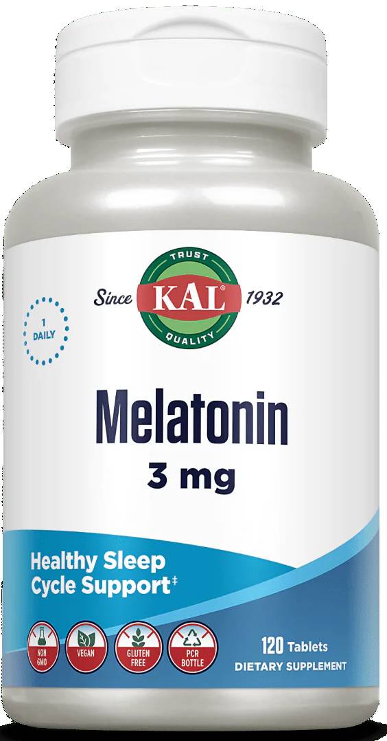 Kal: Melatonin-3 120ct 3mg