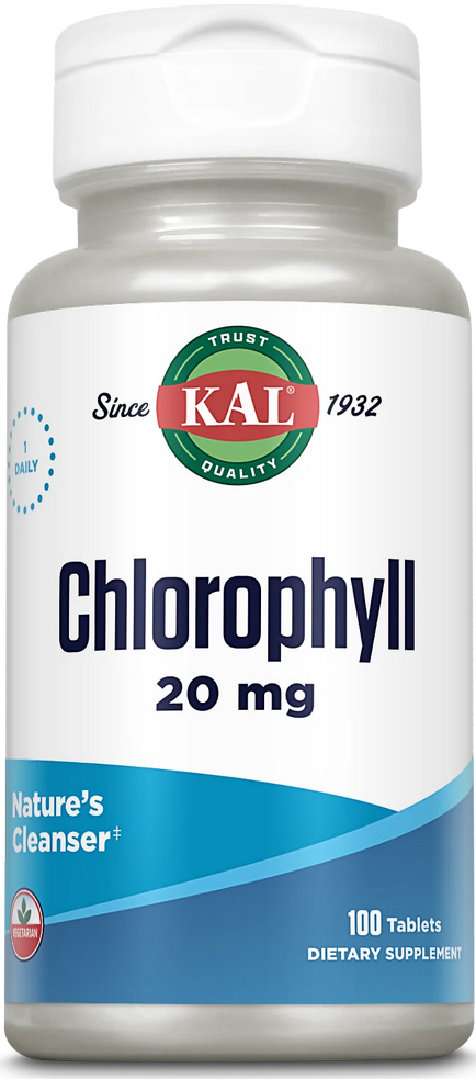 Kal: Chlorophyll 20mg 100ct