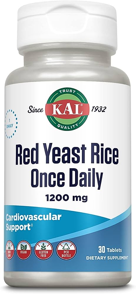 Red Yeast Rice Once Daily 30ct 1200mg from Kal