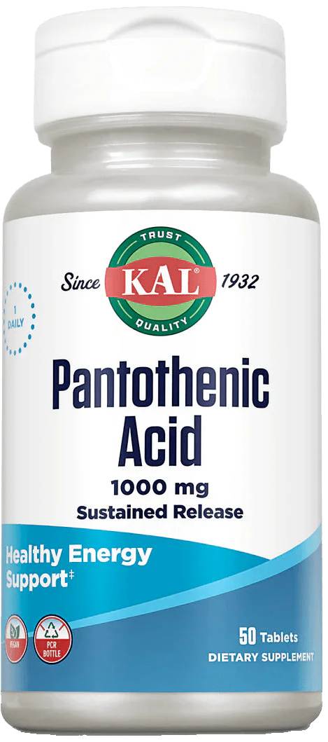 Kal: Pantothenic Acid 1000mg SR 50ct 1000mg