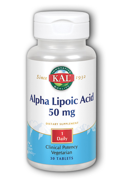 Kal: Alpha Lipoic Acid 30ct 50mg