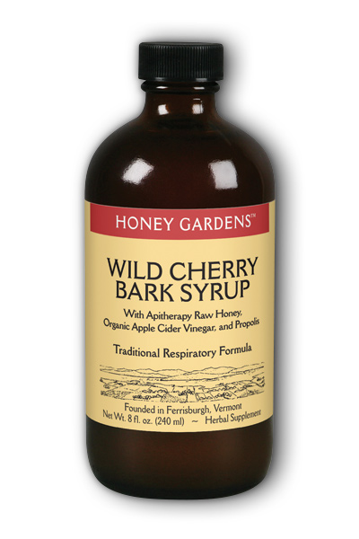 Honey Gardens: Wild Cherry Bark Syrup 8oz Liq