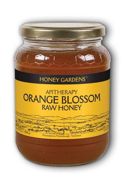 Honey Gardens: Raw Honey Orange Blossom 2 lb Liq