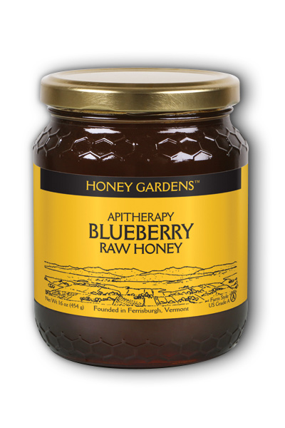 Honey Gardens: Raw Honey Blueberry-Cranberry 1 lb Liq