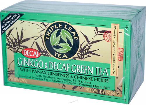 Ginkgo and Decaf Green Tea