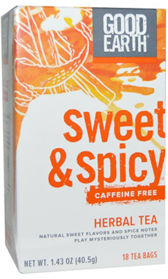 GOOD EARTH TEAS: Sweet & Spicy Decaffeinated Green Tea 18 ct