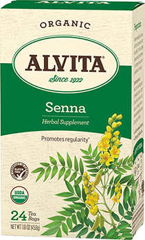 ALVITA TEAS: Senna Leaf Tea Organic 24 bag