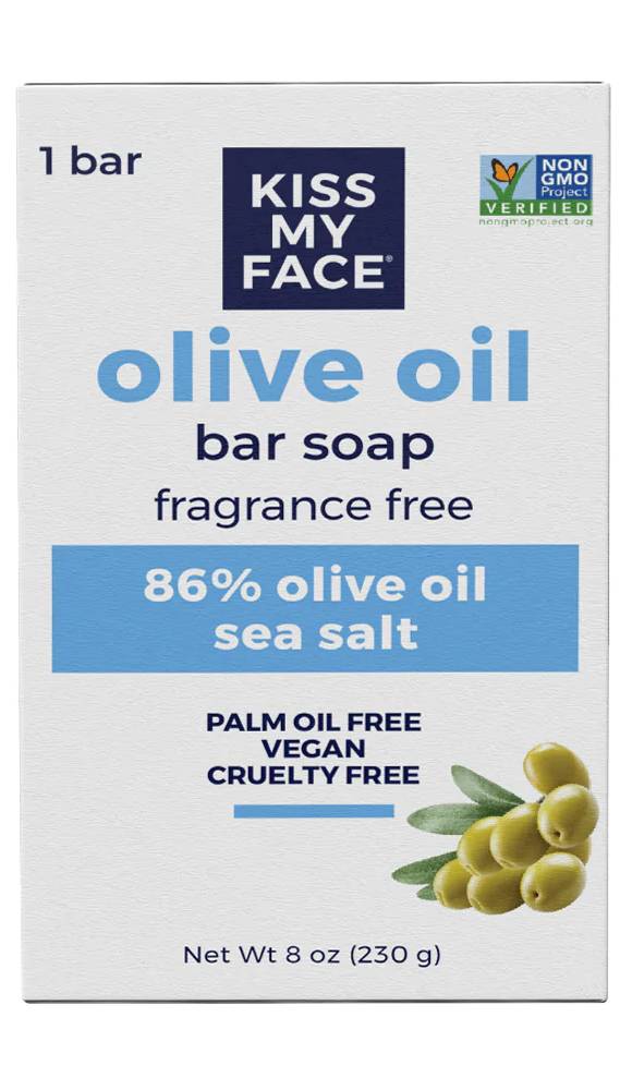 KISS MY FACE: Bar Soap Pure Olive Oil 8 oz