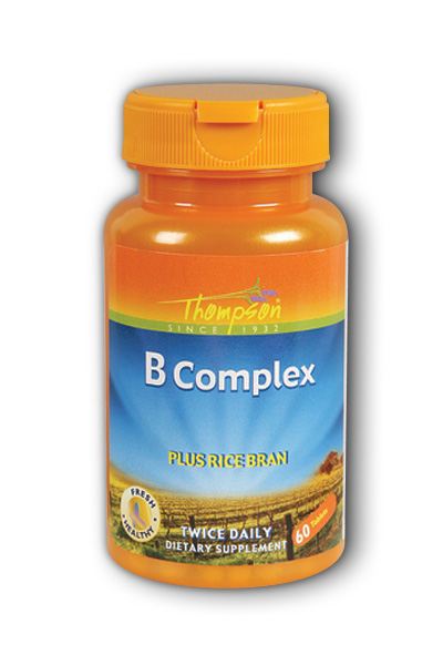 Thompson Nutritional: B Complex with Rice Bran 60ct