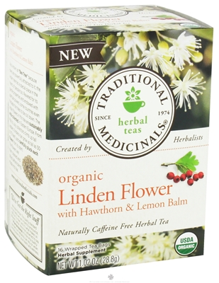 TRADITIONAL MEDICINALS TEAS: Linden with Hawthorn and Lemon Balm Tea 16 bag