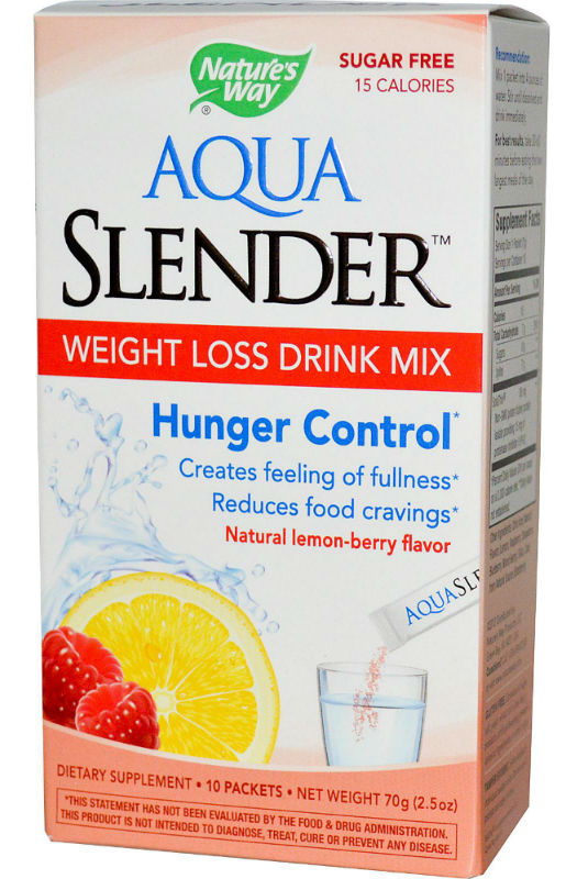 NATURE'S WAY: Aqua Slender Lemon-Berry Drink Mix 10 ct