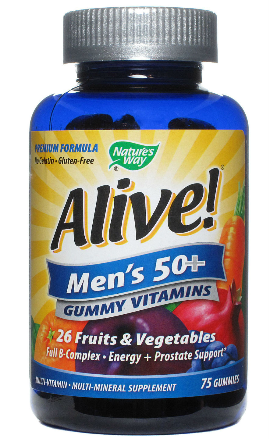 NATURE'S WAY: Alive Men's 50 Plus Gummy Multi Vitamin 75 Caps