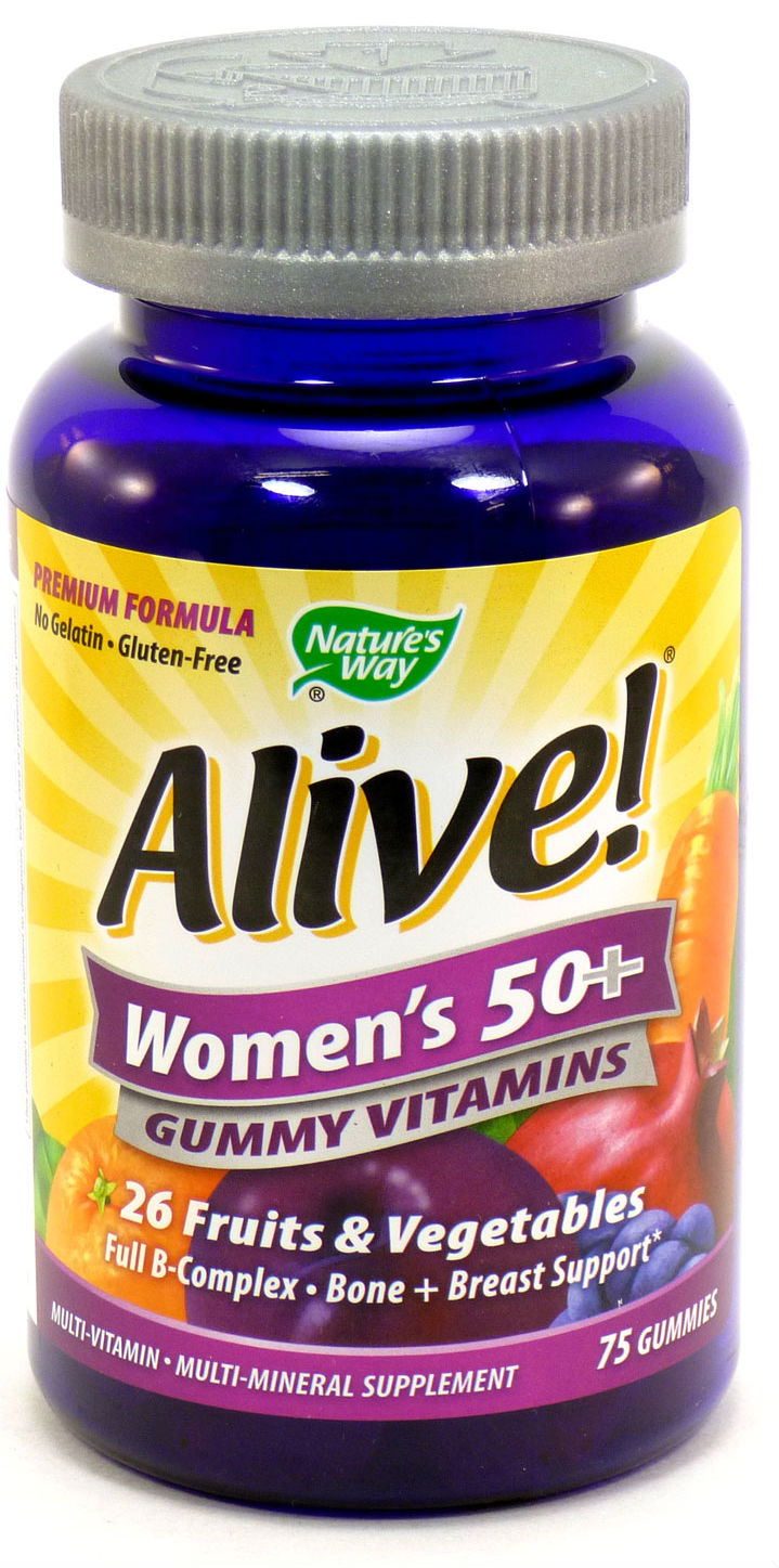 Alive Women s 50 Plus Gummy Multi Vitamin 75 Caps 12 39ea From NATURE 