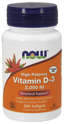 NOW: Vitamin D-3 2000IU 240 Gels