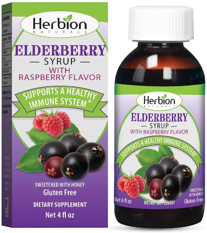 Elderberry Syrup With Raspberry Flavor