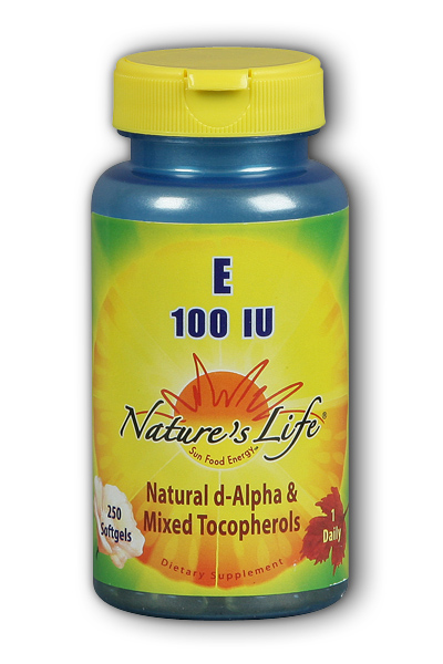 Vitamin E, 100 IU Mixed Tocopherols
