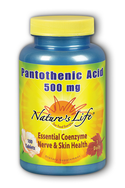 Natures Life: Pantothenic Acid, 500 mg 100ct