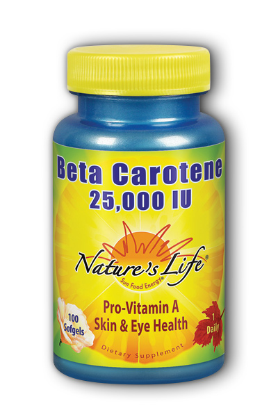 Natures Life: Beta Carotene 25,000 IU 100ct