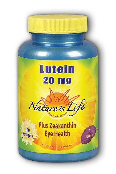 Natures Life: Lutein 20 mg 100ct  Softgel