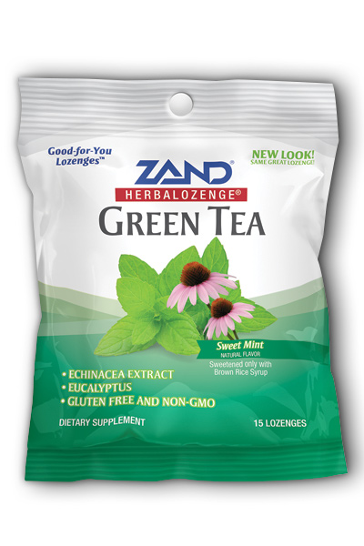 ZAND: HerbaLozenge Green Tea With Echinacea 15 loz