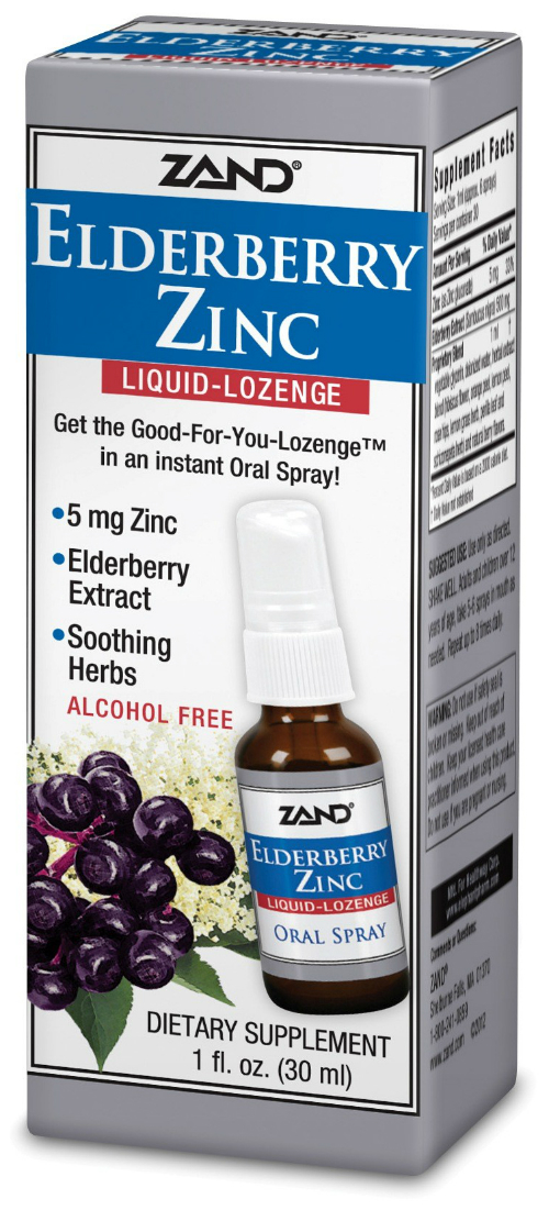Elderberry Zinc LiquidLozenge 30 ml, 11.65ea from ZAND!