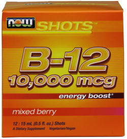 NOW: B-12 Shots 10000 mcg 12 - 15ml Shots